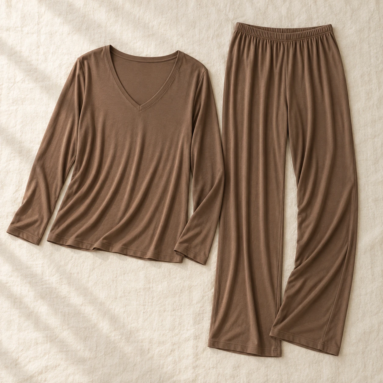 Evening Drape Modal Set in Cocoa